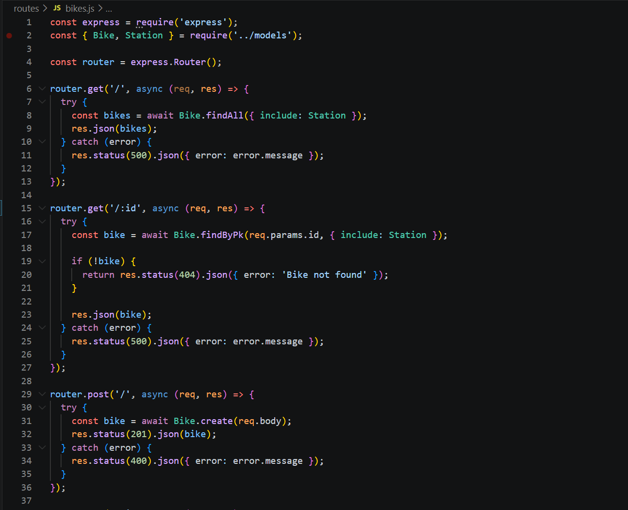 Використання Sequelize
